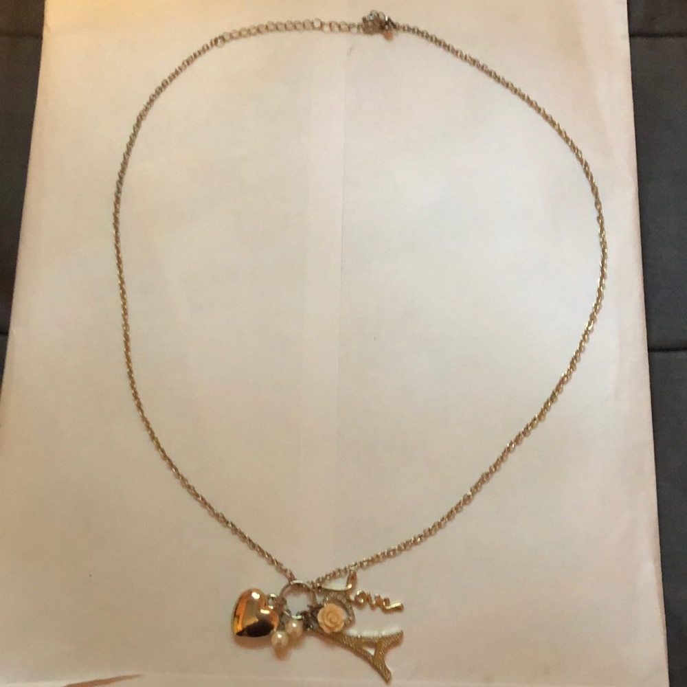 Paris Love Heart Necklace